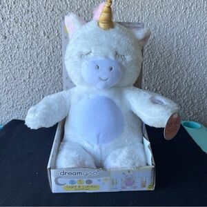 Dreamgro Lullaby Dreams Projector Soother plush toy shaped like a unicorn NIB
